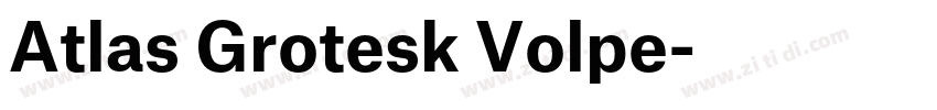 Atlas Grotesk Volpe字体转换